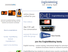 Tablet Screenshot of englishmeeting.com